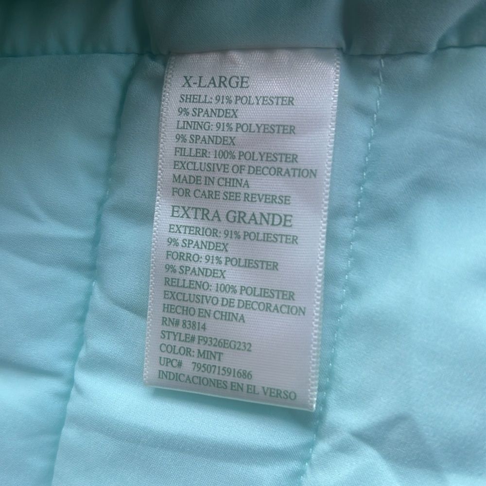 Tangerine Vest Size XL color is Mint green - Picture 3 of 9